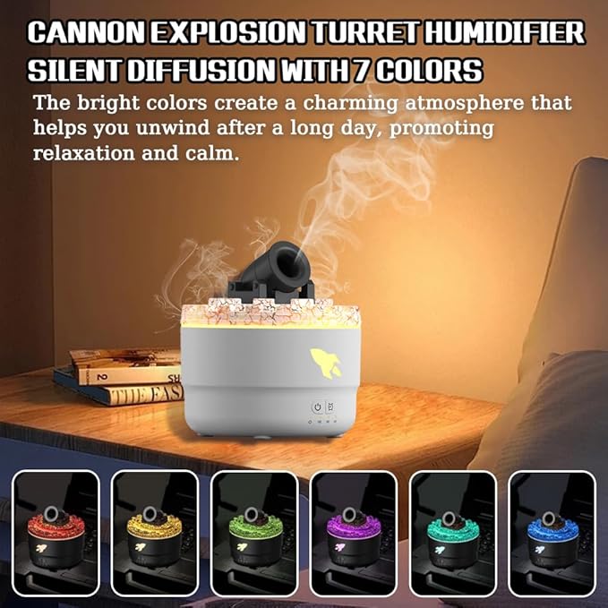 đLast day 45% Offđ Light Up Spaces⢠Cannon Blast Aroma Humidifier