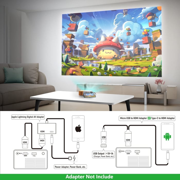 On This Week Sale 45%š„Portable Home Projector