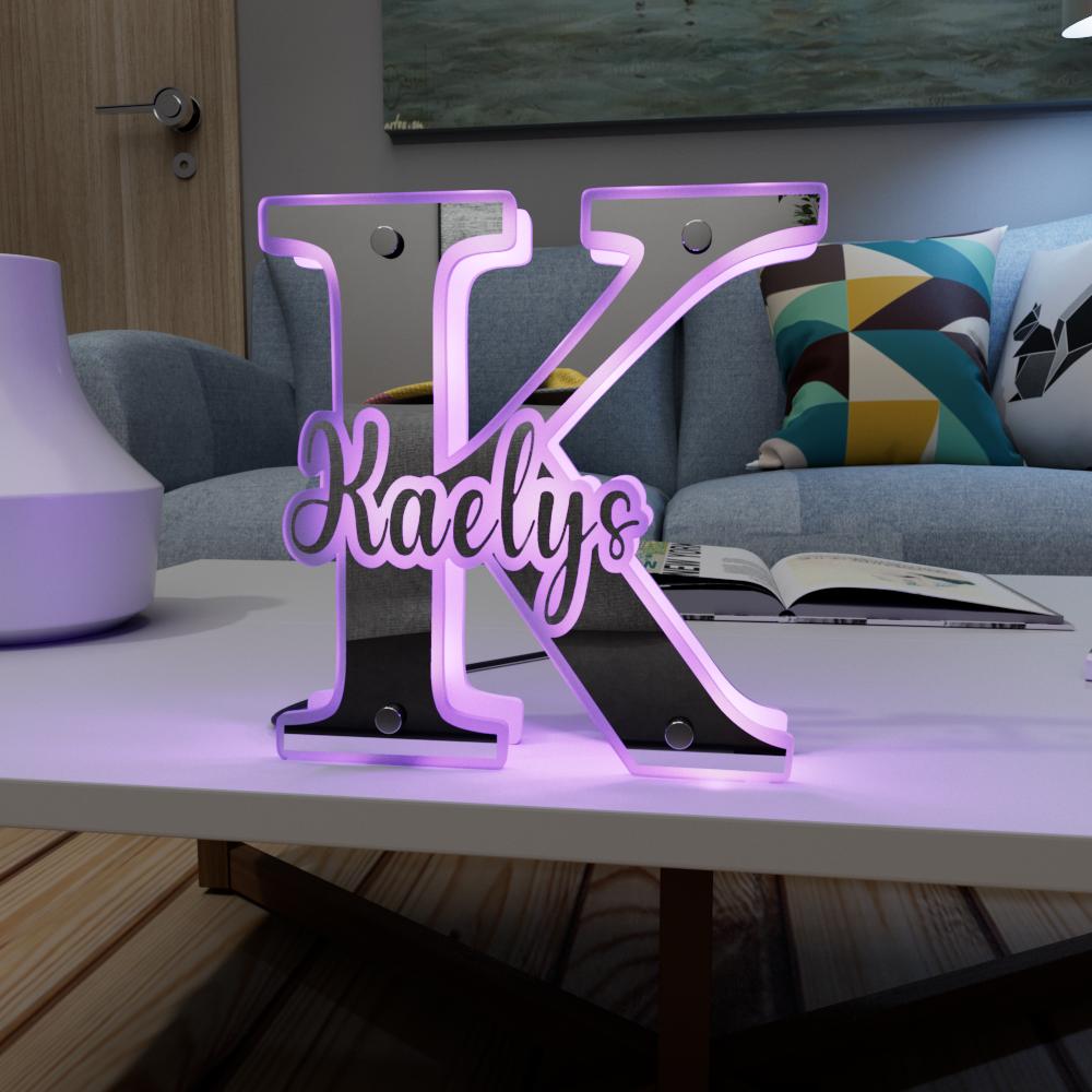 Custom Mirror Neon Sign Lamp, Personalized Name Led Mirror Light Home Decor