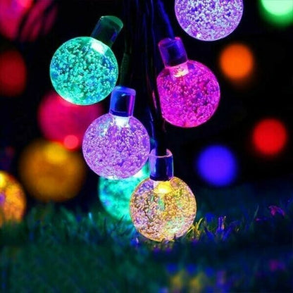 Waterproof Solar Powered LED Outdoor String Lights