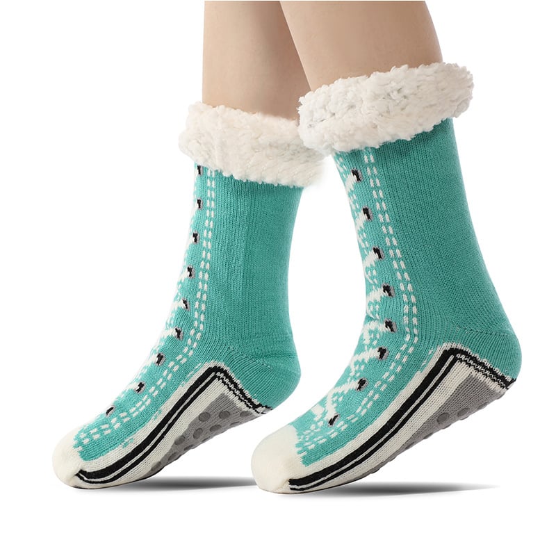 🎁 Christmas Promotion 45% Off✨ Ultra-thick Cashmere Slipper Home Socks [Universal Fitment]