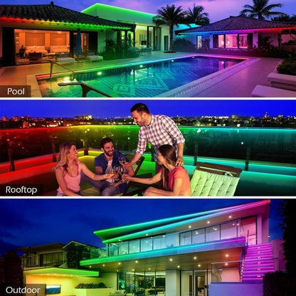 Outdoor Waterproof WiFi Bluetooth Smart Led Strip Light