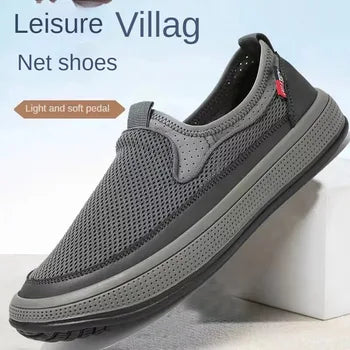 Men's Breathable Mesh Orthopedic Walking Slip-on Shoes