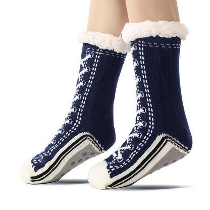 🎁 Christmas Promotion 45% Off✨ Ultra-thick Cashmere Slipper Home Socks [Universal Fitment]