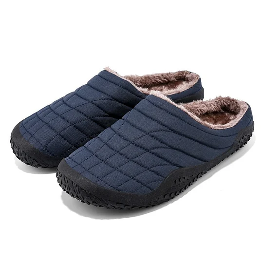 Men Slippers Warm Plush Shoes Waterproof Slippers Cotton Shoes