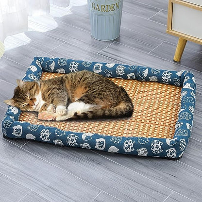 🐱Summer Cooling Cat Rattan Mat