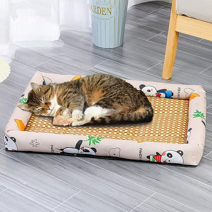 🐱Summer Cooling Cat Rattan Mat