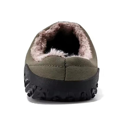 Men Slippers Warm Plush Shoes Waterproof Slippers Cotton Shoes