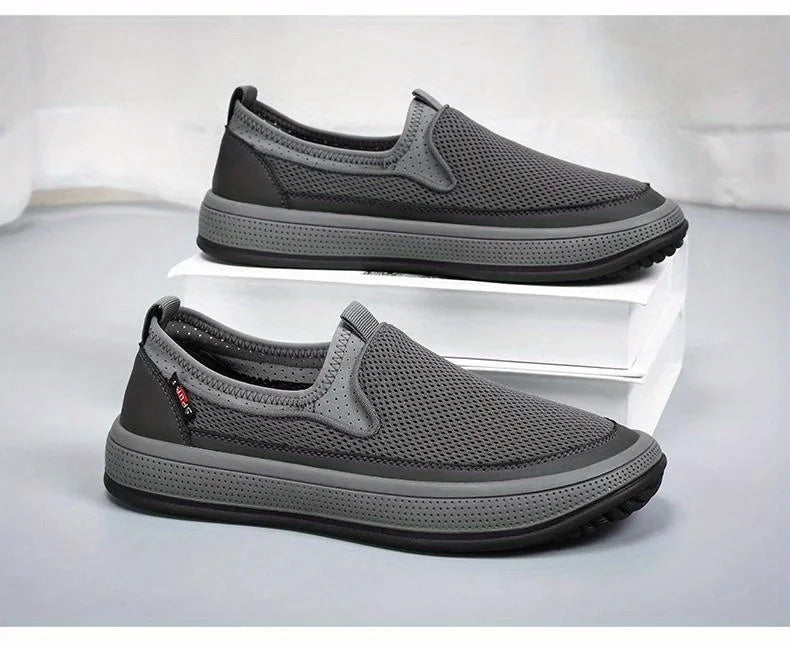 Men's Breathable Mesh Orthopedic Walking Slip-on Shoes