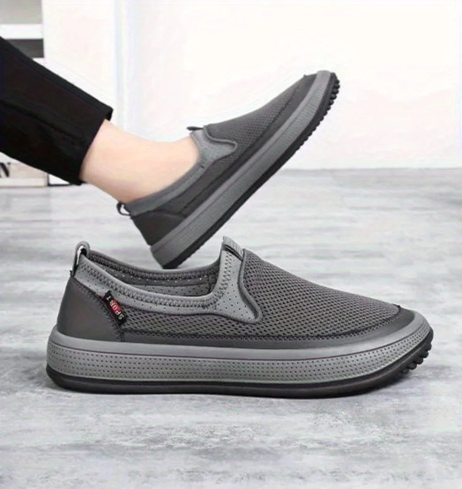 Men's Breathable Mesh Orthopedic Walking Slip-on Shoes