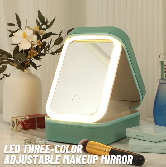 LED Three-Color Adjustable Makeup Mirror