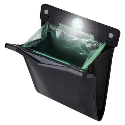 HOT SALE🔥 Smart LED Waterproof Car Leather Trash Can