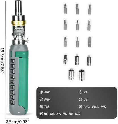 14 in 1 Multifunctional Ratchet Screwdriver Set