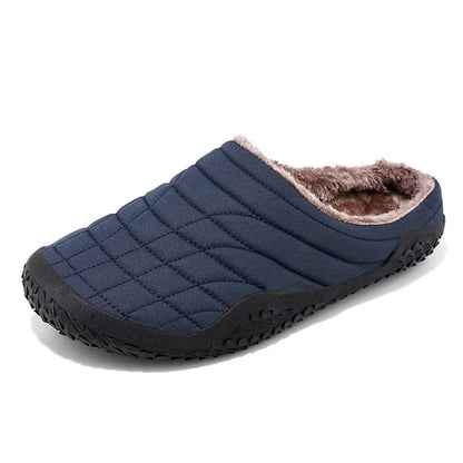 Men Slippers Warm Plush Shoes Waterproof Slippers Cotton Shoes