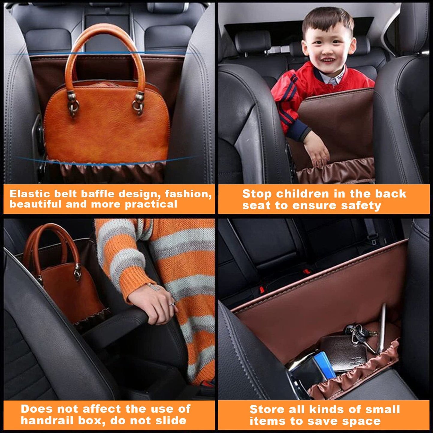 NEW MODEL - HOT SALE 45%🔥Car Storage Pocket, Car Seat Middle Hanger Storage Bag Organizer